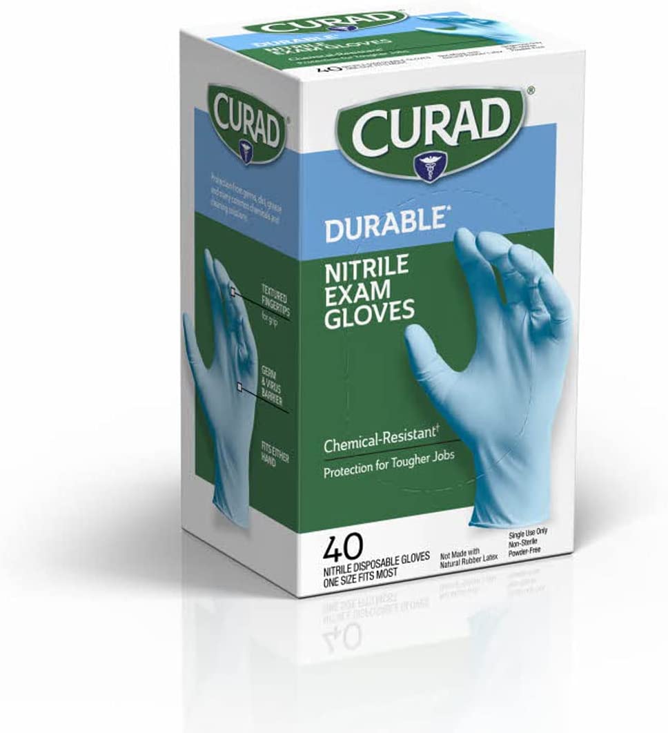 Curad Nitrile Exam Glove PF Powder Free