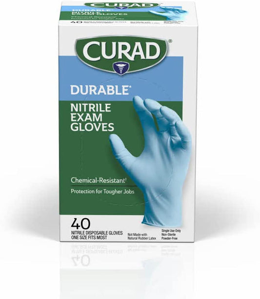 Curad Nitrile Exam Glove PF Powder Free