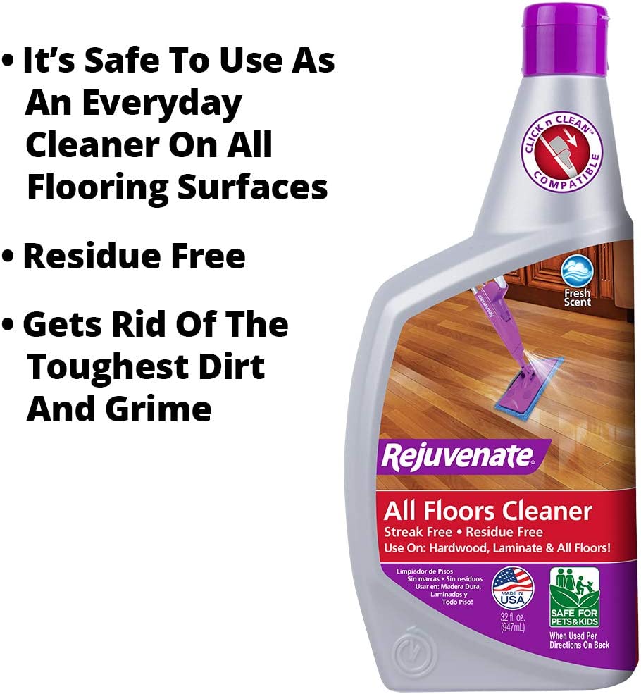 Rejuvenate Click N Clean Multi-Surface Spray Mop System Complete Bundle Includes Free Click