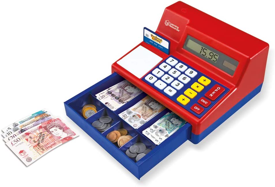 Learning Resources Pretend and Play Calculator Cash Register with Canadian Currency