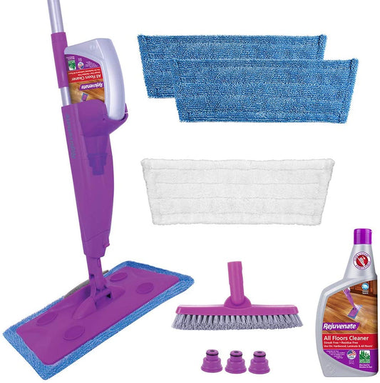 Rejuvenate Click N Clean Multi-Surface Spray Mop System Complete Bundle Includes Free Click