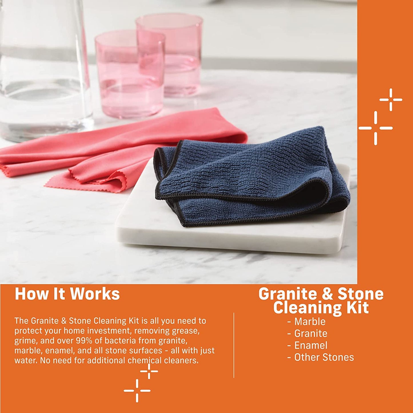 E-Cloth Granite & Stone Cleaning Kit