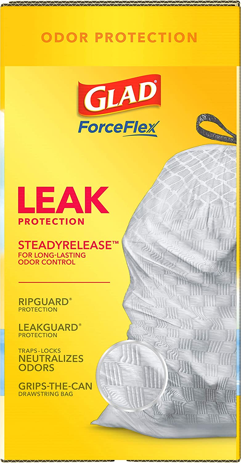 Glad ForceFlex Tall Kitchen Drawstring Trash Bags