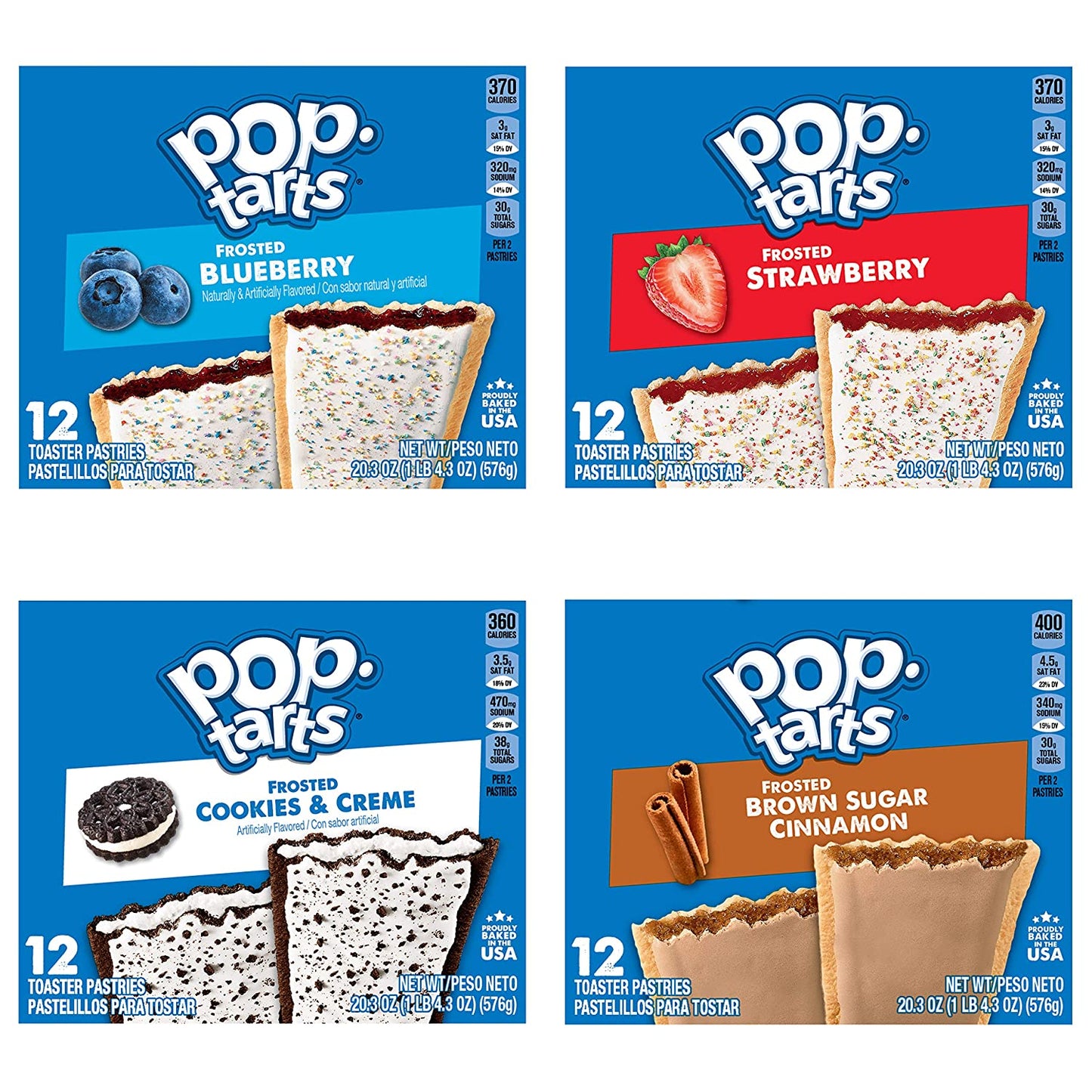 Pop-Tarts Toaster Pastries, 5 Flavor Variety Pack