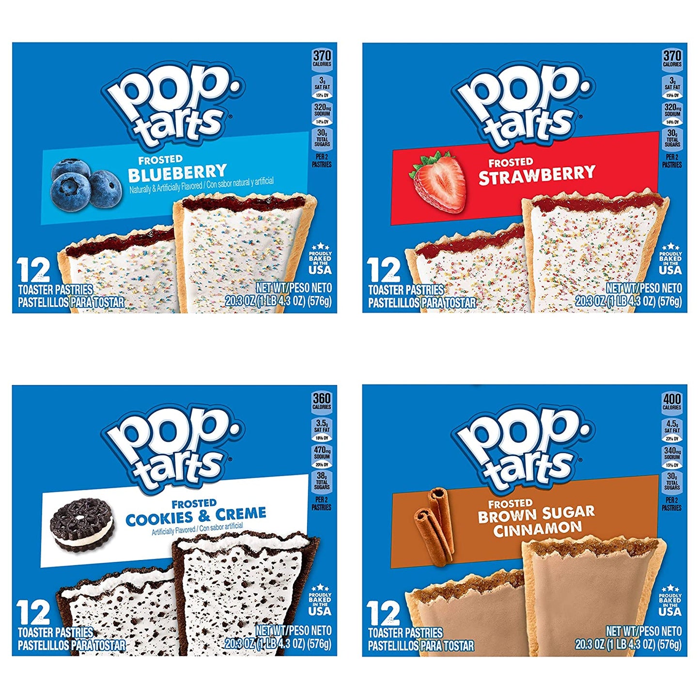 Pop-Tarts Toaster Pastries, 5 Flavor Variety Pack